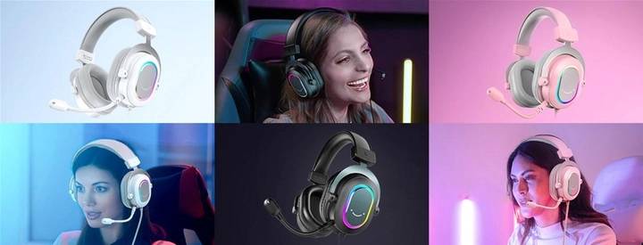 Фото - Гарнитура проводная игровая Fifine H6P RGB Pink