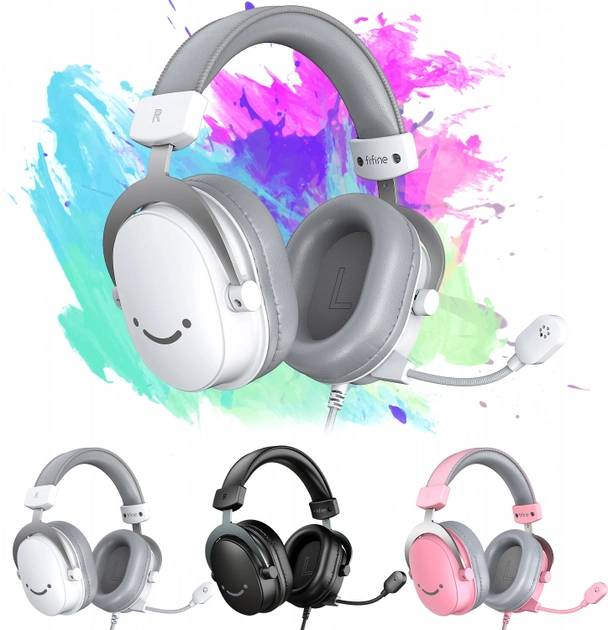 Фото - Гарнитура проводная игровая Fifine H9P Pink