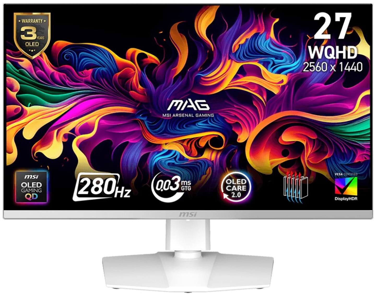 Монітор ігровий MSI MAG 272QPW QD-OLED X28 - Фото 1