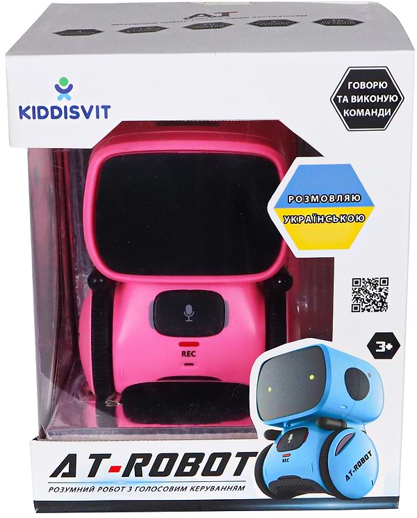 Фото - Інтерактивний робот AT-Robot з голосовим керуванням Рожевий (озвуч.укр.) (AT001-04-UKR)