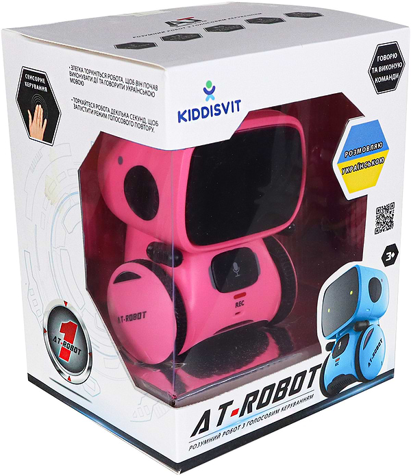 Фото - Інтерактивний робот AT-Robot з голосовим керуванням Рожевий (озвуч.укр.) (AT001-04-UKR)