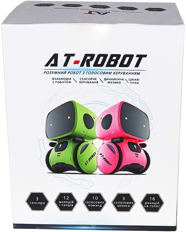 Фото - Інтерактивний робот AT-Robot з голосовим керуванням Рожевий (озвуч.укр.) (AT001-04-UKR)
