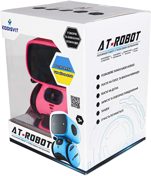 Фото - Інтерактивний робот AT-Robot з голосовим керуванням Рожевий (озвуч.укр.) (AT001-04-UKR)
