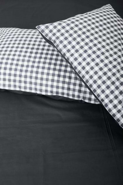 Фото - Комплект постельного белья Moon&Star 160х220х2 нав. 2х70х70 Gray Square Ranforce Elite (MS-820000032)