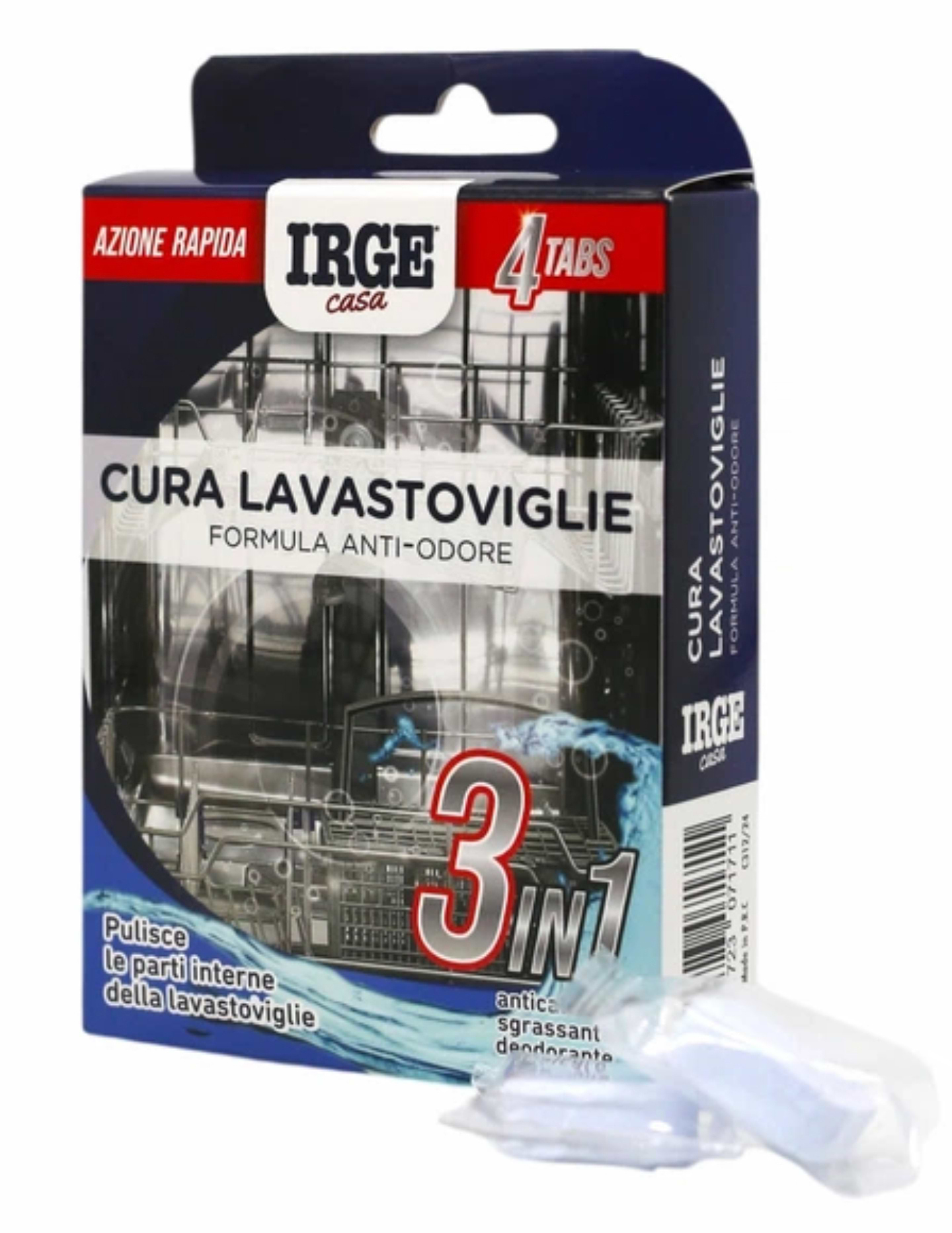 Таблетка для посудомийної машини IRGE 3в1 4 шт. (TAB7171A) - Фото 1