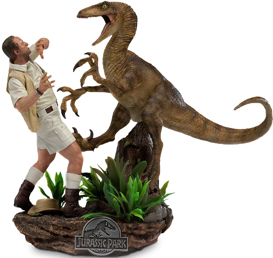 Коллекционная фигурка Iron Studios JURASSIC PARK Clever Girl  Deluxe Art Scale 1/10 (UNIVJP40421-10)