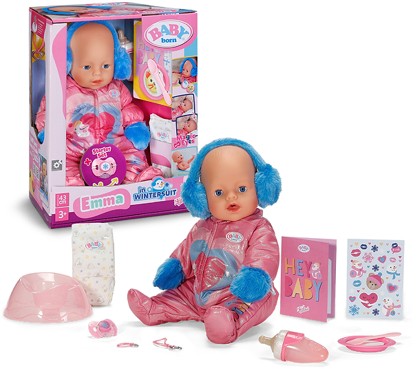 Фото - Інтерактивний пупс Baby Born ЗИМОВА КРАСУНЯ ЕММА 43 см з аксесуарами (838907)