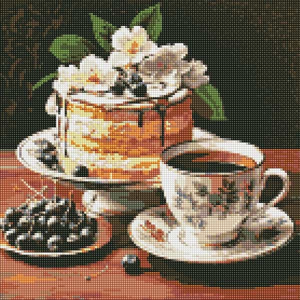 Фото - Алмазная живопись Ideyka Фруктовая сладость 40х40 см (AMO7905)