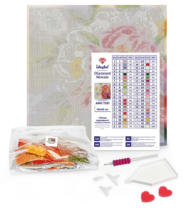 Фото - Алмазная живопись Ideyka Фруктовая сладость 40х40 см (AMO7905)