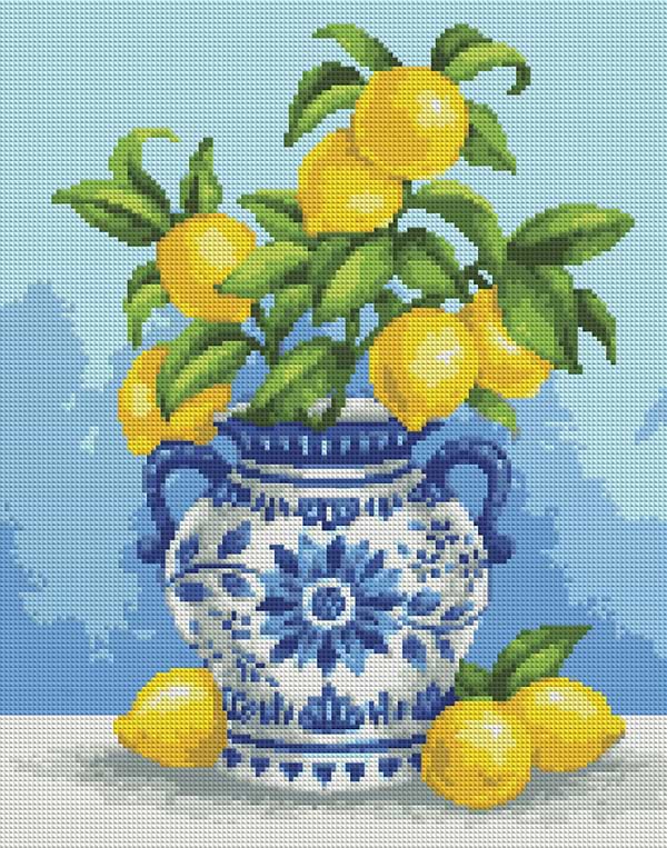 Фото - Алмазная живопись Santi Лимонный букет 40х50 см (956052)