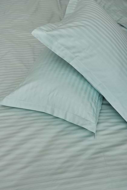 Фото - Комплект постельного белья Moon&Star 160х220х2 нав. 4х50х70 Stripe Mint Satin Stripe (MS-820000623)