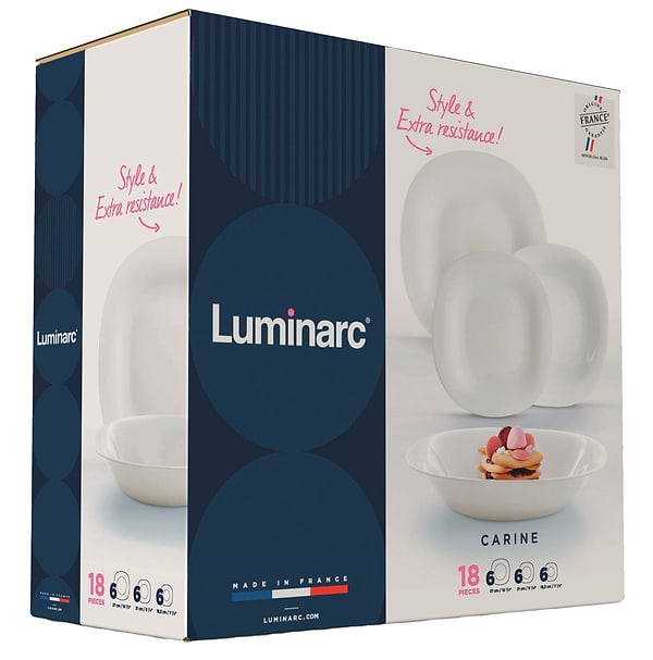 Фото - Столовый сервиз Luminarc CARINE WHITE 18 пр. (N2184)