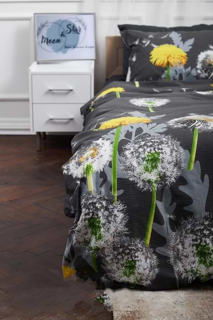 Фото - Комплект постільної білизни Moon&Star 160х220х2 нав. 4х50х70 Dandelion Бязь Gold Люкс (MS-820000973)