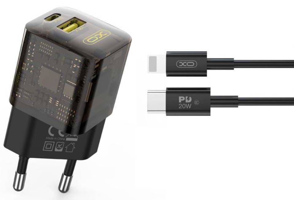 Сетевое зарядное устройство XO + Type-C ce05 PD30W/QC18W