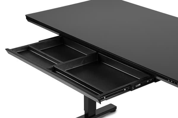 Фото - Стіл з електрорегулюванням висоти Barsky StandUp Black glass (BST-11new)