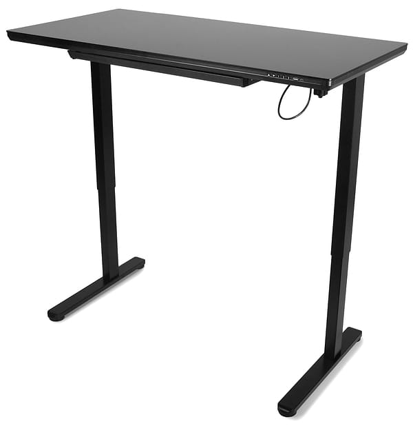 Фото - Стіл з електрорегулюванням висоти Barsky StandUp Black glass (BST-11new)