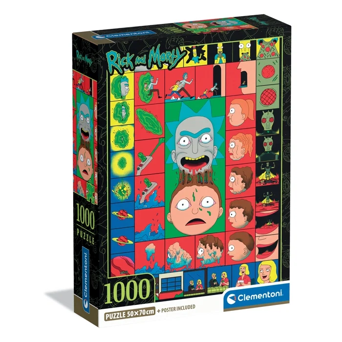 Пазли (8 +) Clementoni Імітація гри з Ріком та Морті 1000 ел. (37512)