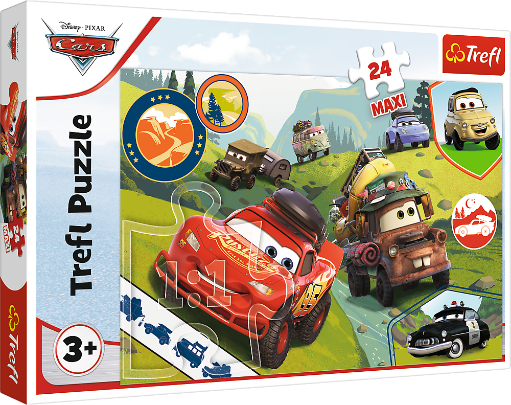 Пазлы (3-4 года) Trefl 24 Maxi Cars Счастливые машинки (43522)