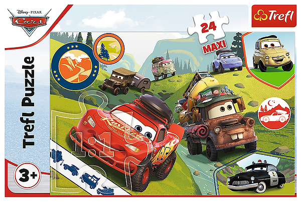 Фото - Пазлы (3-4 года) Trefl 24 Maxi Cars Счастливые машинки (43522)