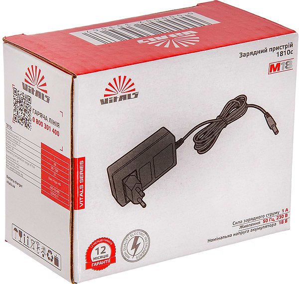 Фото - З/У к аккумуляторной батарее для электроинструментов VITALS 1810c