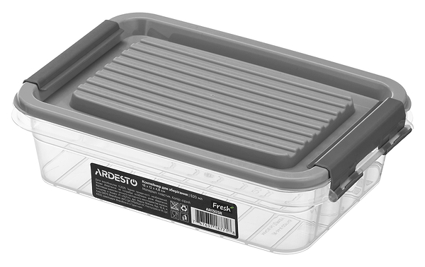 Фото - Ємність для зберігання Ardesto Fresh 0.52л Gray (AR1303R)