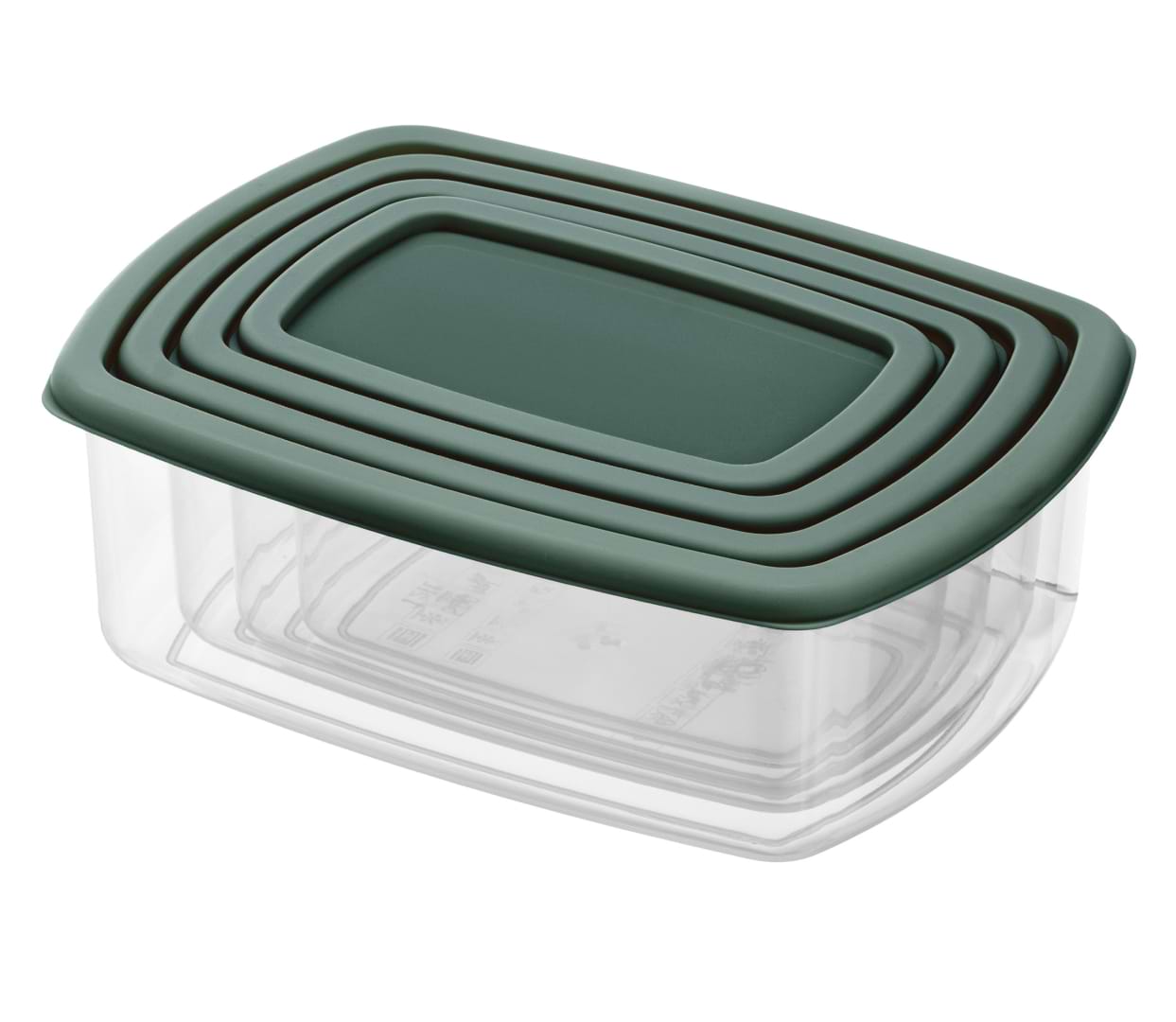 Набор емкостей для хранения Ardesto Fresh 0.25/0.5/0.75/1.2л Green (AR1312G)