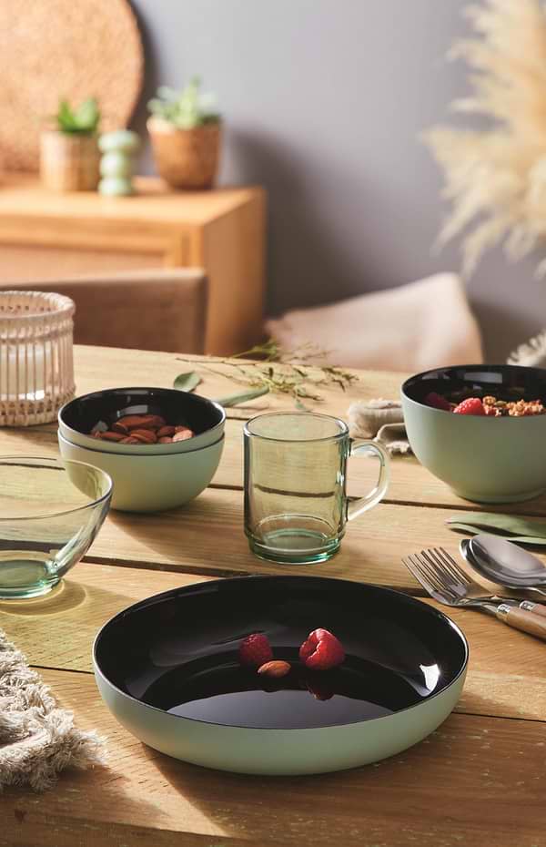 Фото - Блюдо Luminarc VICKY BLACK GREY 21 см (Q8584)