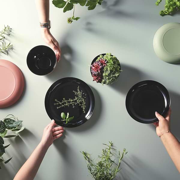 Фото - Блюдо Luminarc VICKY BLACK GREY 21 см (Q8584)