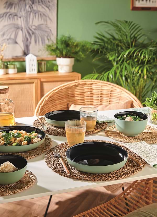 Фото - Блюдо Luminarc VICKY BLACK GREY 21 см (Q8584)