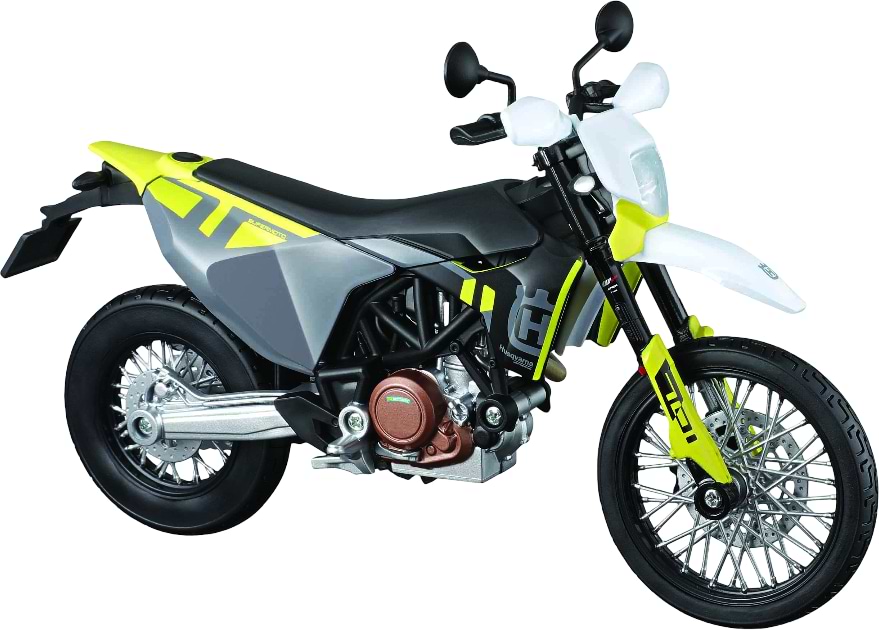 Колекційна машинка 1:12 Maisto 2023 Husqvarna 701 Supermoto (31101-23093)