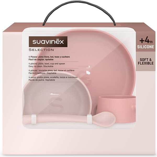 Фото - Набір дитячий Suavinex Colour Essence рожевий (401543)