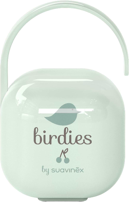 Контейнер для хранения пустышек Suavinex Birdies мятный (309135)