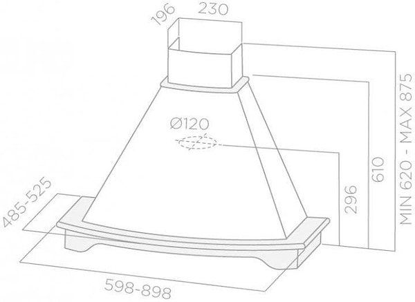 Фото - Вытяжка декоративная Elica CORALINE WH/A/60 T.GREZZO