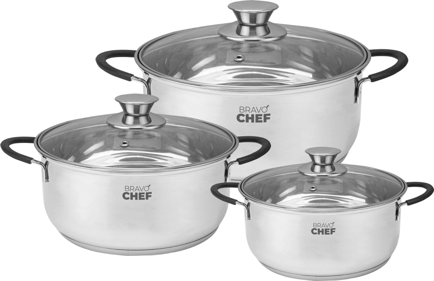 Набір посуду BRAVO CHEF Safran 6 пр. (BC-6002)