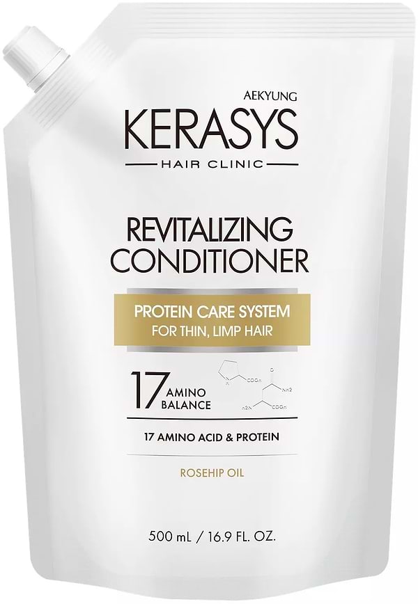 Фото - Бальзам для волосся Kerasys Hair Clinic System Revitalizing Protein Volume - Refill (8801046902042)