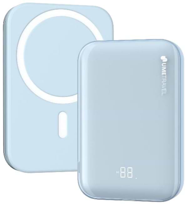 Фото - Батарея мобильная UMETRAVEL Magnetic&Wireless 10000mAh USB-C PD20W Wireless 15W Blue (M9X)