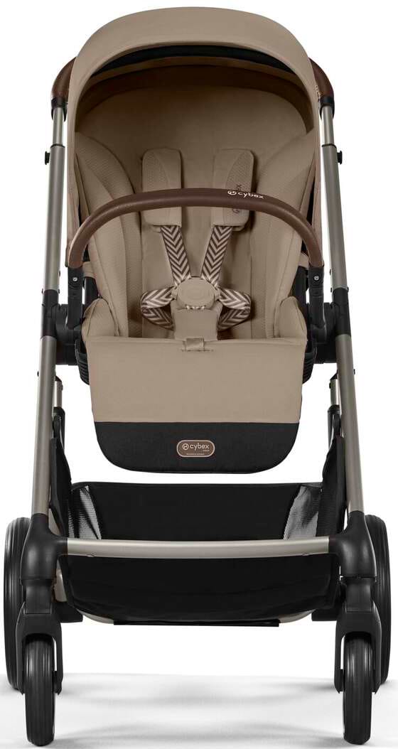 Фото - Коляска прогулочная Cybex Balios S Lux TPE Almond Beige с бампером (524001211)
