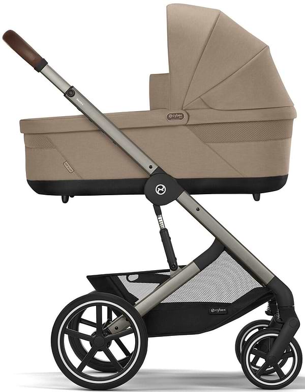 Фото - Коляска прогулочная Cybex Balios S Lux TPE Almond Beige с бампером (524001211)