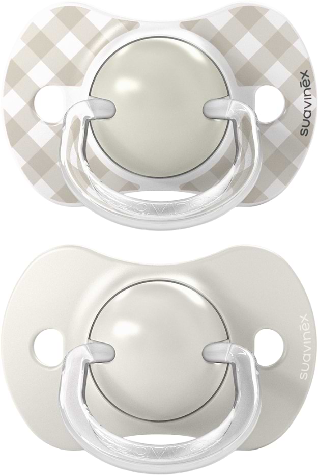 Симметричная пустышка Suavinex 2 шт. 0-6 мес. Wild & Free бежевая (309057)