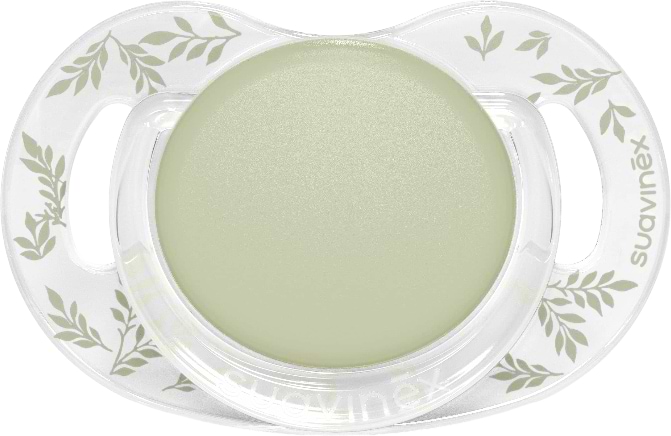 Симметричная пустышка Suavinex 0-6 мес. Poetry светло-зеленая с рисунком (308931)