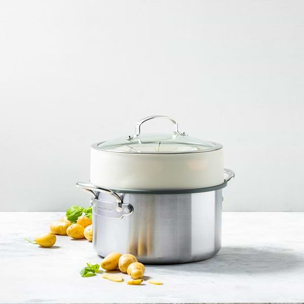 Фото - Емкость для приготовления на пару GreenPan Steam 24 см кремовый (CC006628-001)