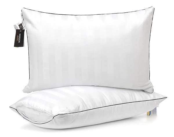 Фото - Подушка стандартная MirSon 1170 Royal Pearl Hand Made EcoSilk 40х60 см (2200001514980)