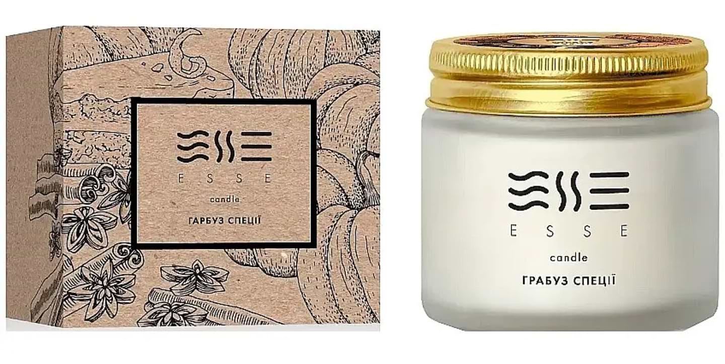 Свеча стекло Esse Home Тыква специи 50 г (4820288091110) - Фото 1