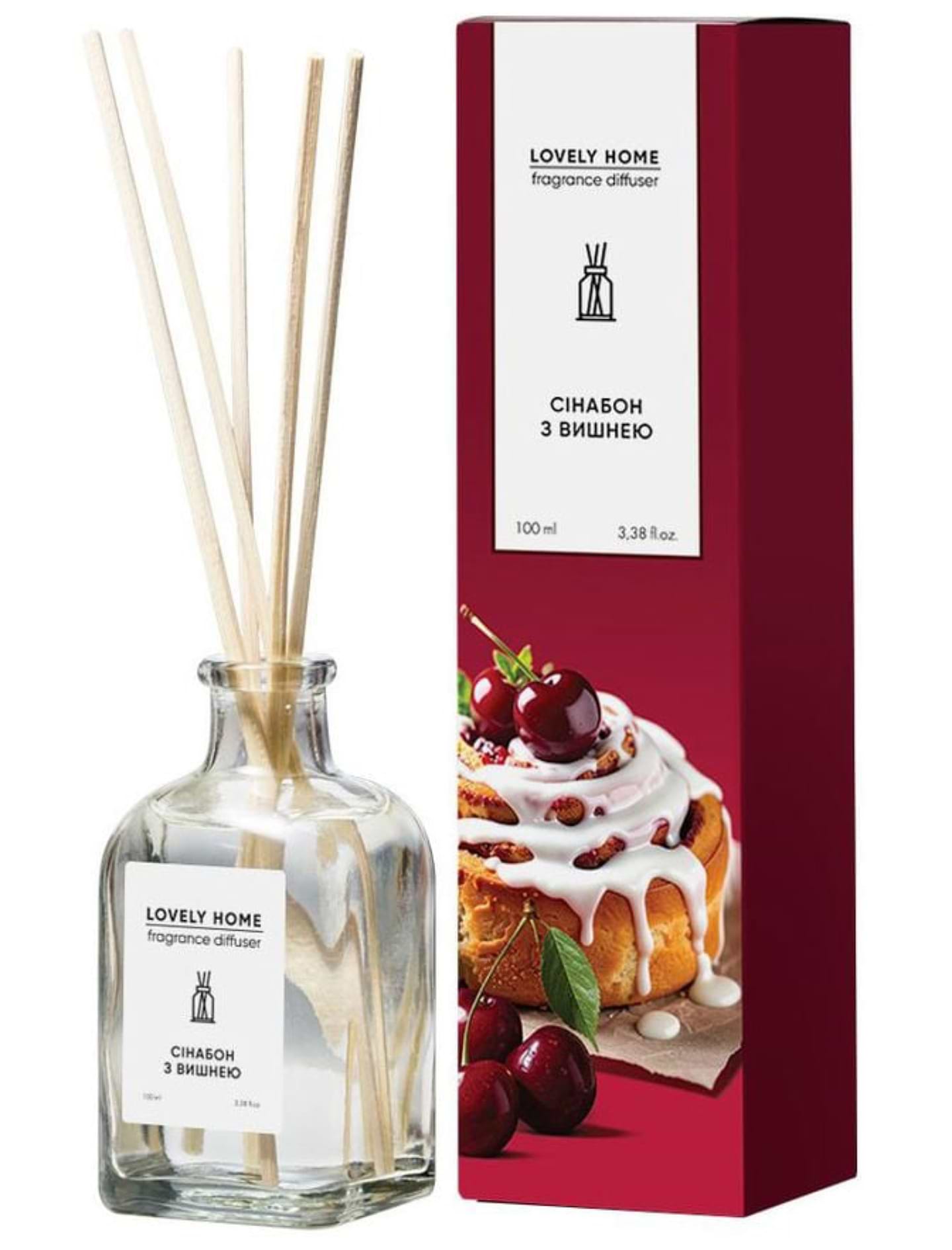 Аромадифузор Lovely Home Cиннабон з вишнею 100 мл (4820288091028) - Фото 1