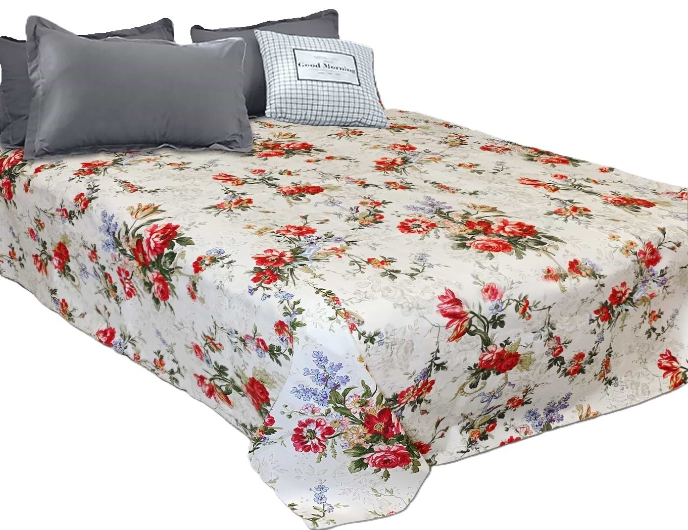 Простынь евро Zastelli бязевое 101 Gold USA Цветы 220х240 см (14848)