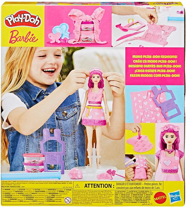 Фото - Наборы для лепки Hasbro Play-Doh Barbie Сердца и волосы (G1357)