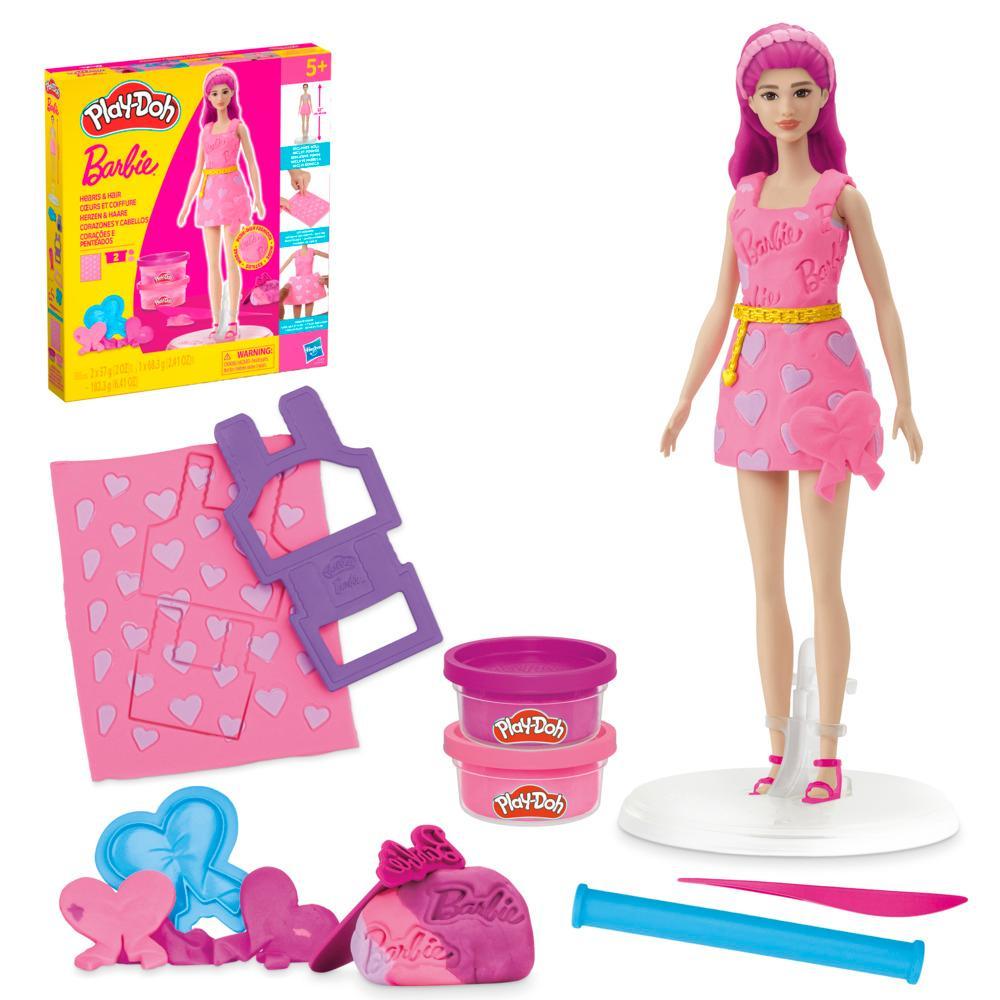 Фото - Наборы для лепки Hasbro Play-Doh Barbie Сердца и волосы (G1357)