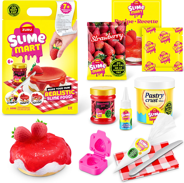 Фото - Фабрика слаймів Slime mart серії Shopping Bag – ПОЛУБНИЧНИЙ ЧИЗКЕЙК (15901A)