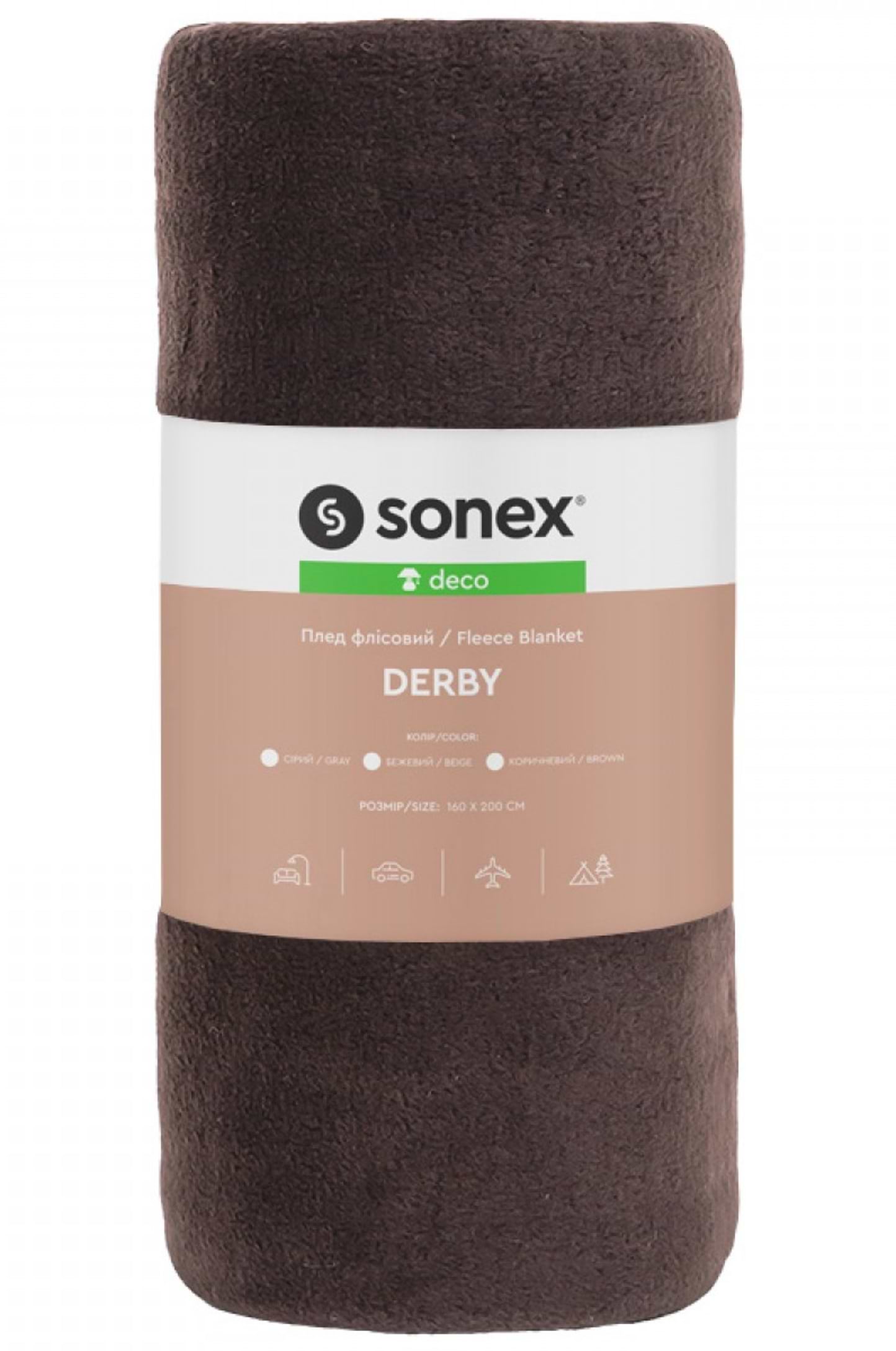 Купити Плед полуторний Sonex Derby 160х200 коричневий (SO102543) - Фото 1 Плед полуторний Sonex Derby 160х200 коричневий (SO102543) - Фото 1