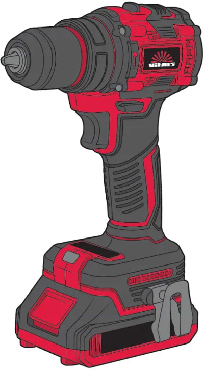 Фото - Дрель-шуруповерт VITALS Master AU 1832c BL Kit